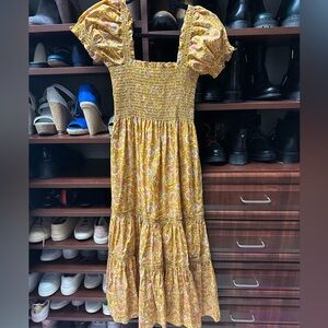 OPT NWOT Paisley Smocked Dress/Sz XS